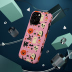 Cute Pink Halloween Magnetic Impact Phone Case — Ghosts, Pumpkins & Skulls