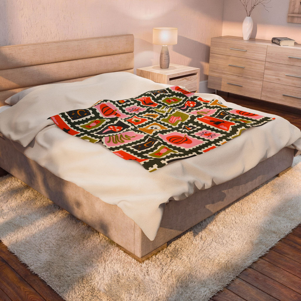 Halloween Velveteen Plush Blanket