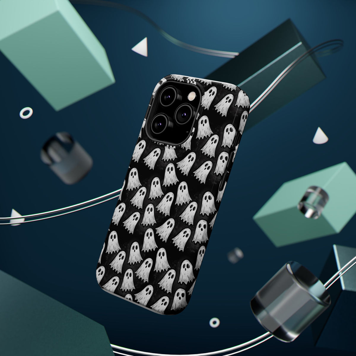 Phone Case — Cute Ghost Halloween Pattern Magnetic Impact-Resistant Case