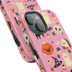 Cute Pink Halloween Magnetic Impact Phone Case — Ghosts, Pumpkins & Skulls