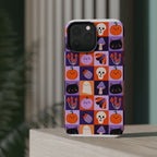 Halloween Pattern Magnetic Impact-Resistant Phone Case — Cute Pumpkins, Cats & Ghosts