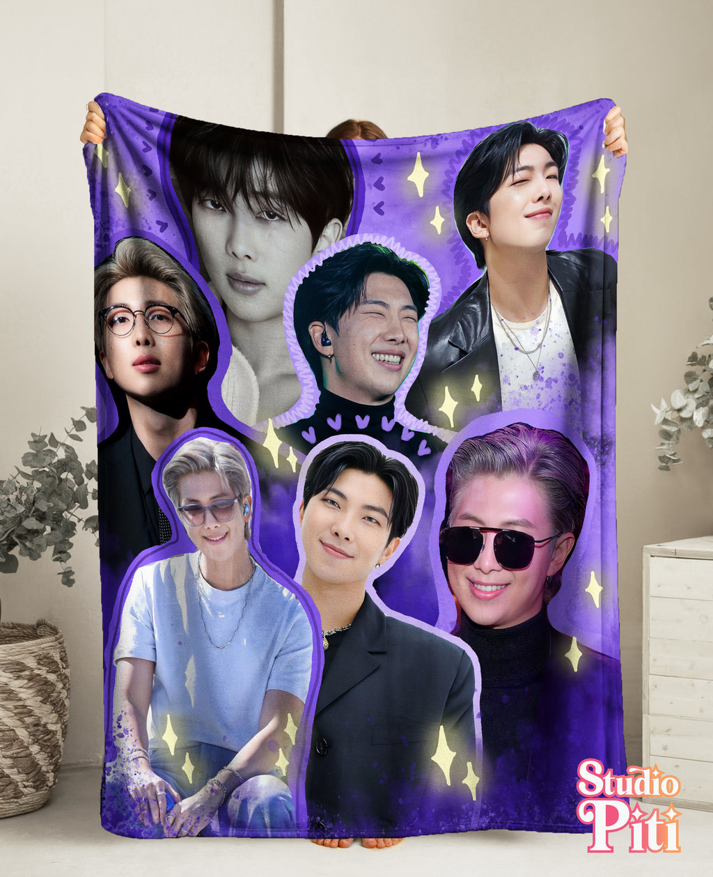 Purple K-Pop RM Blanket