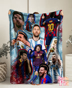 Manta de collage de Lionel Messi