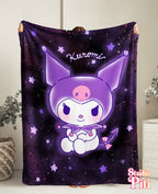 Manta Morada Estrella Kuromi