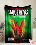 Taqueritos Chile Toreado Velveteen Plush Blanket