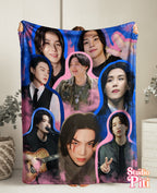 Manta de felpa Velveteen de SUGA de K-Pop