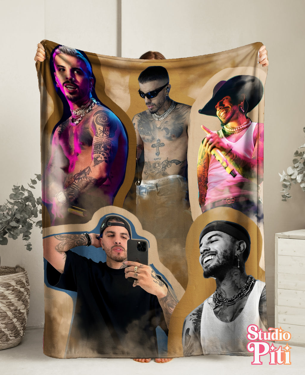 Rauw Alejandro Velveteen Plush Blanket