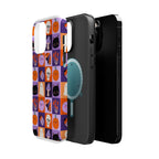 Halloween Pattern Magnetic Impact-Resistant Phone Case — Cute Pumpkins, Cats & Ghosts