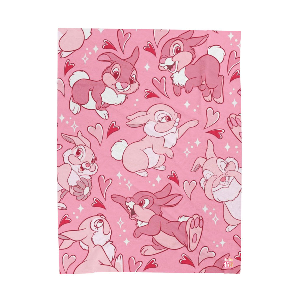 Pink Disney Thumper Bunny Blanket