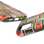 Halloween Stamp Pattern Phone Case — Cute Spooky Icons Magnetic Impact-Resistant Case