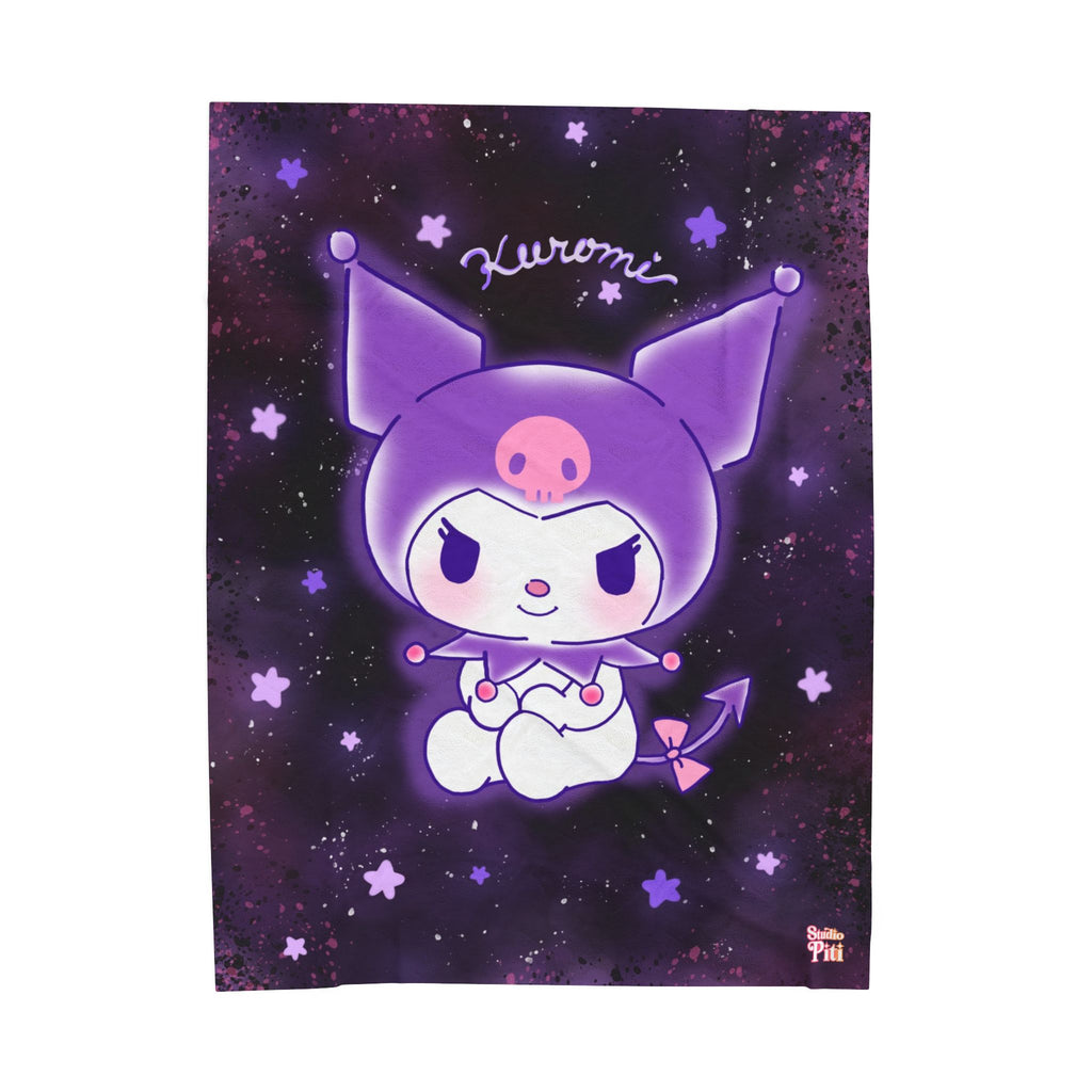 Kuromi Purple Star Blanket