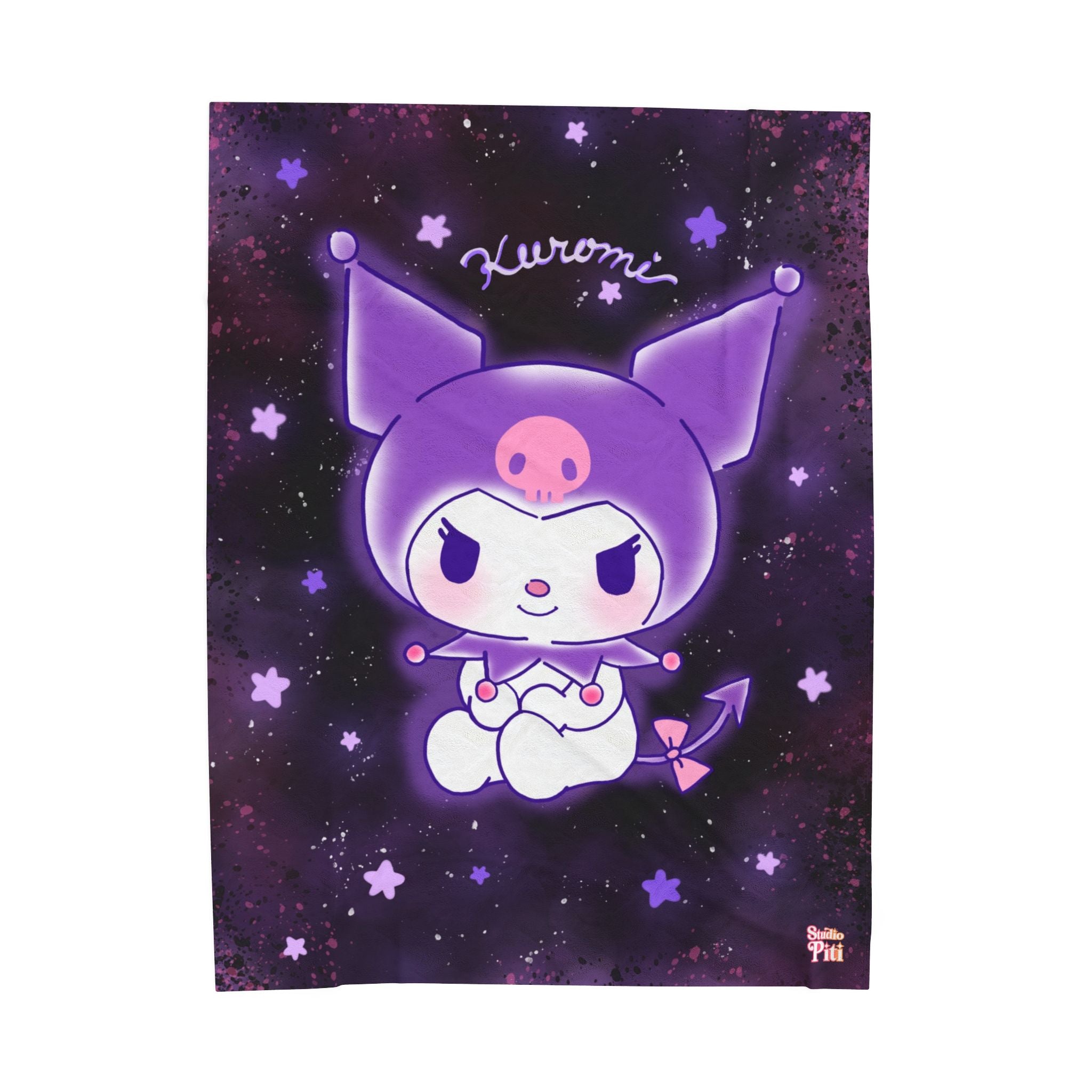 Kuromi Purple Star Blanket
