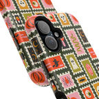 Halloween Stamp Pattern Phone Case — Cute Spooky Icons Magnetic Impact-Resistant Case