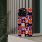Halloween Pattern Magnetic Impact-Resistant Phone Case — Cute Pumpkins, Cats & Ghosts