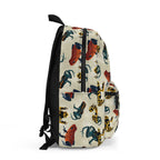 Frog Pattern Backpack — Colorful Poison Dart Frog Print School & Travel Bag