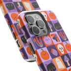 Halloween Pattern Magnetic Impact-Resistant Phone Case — Cute Pumpkins, Cats & Ghosts