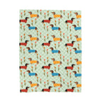 Manta de felpa de terciopelo con estampado de Dachshund