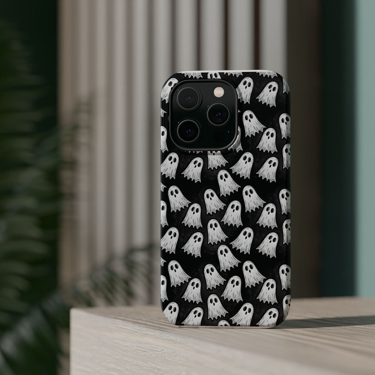 Phone Case — Cute Ghost Halloween Pattern Magnetic Impact-Resistant Case