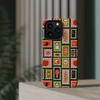 Halloween Stamp Pattern Phone Case — Cute Spooky Icons Magnetic Impact-Resistant Case