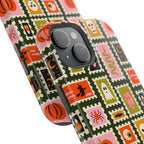 Halloween Stamp Pattern Phone Case — Cute Spooky Icons Magnetic Impact-Resistant Case