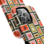 Halloween Stamp Pattern Phone Case — Cute Spooky Icons Magnetic Impact-Resistant Case