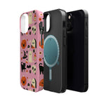 Cute Pink Halloween Magnetic Impact Phone Case — Ghosts, Pumpkins & Skulls