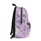 Lamb Floral Backpack — Cute Pastel Nursery School Bag for Kids