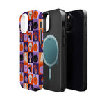 Halloween Pattern Magnetic Impact-Resistant Phone Case — Cute Pumpkins, Cats & Ghosts