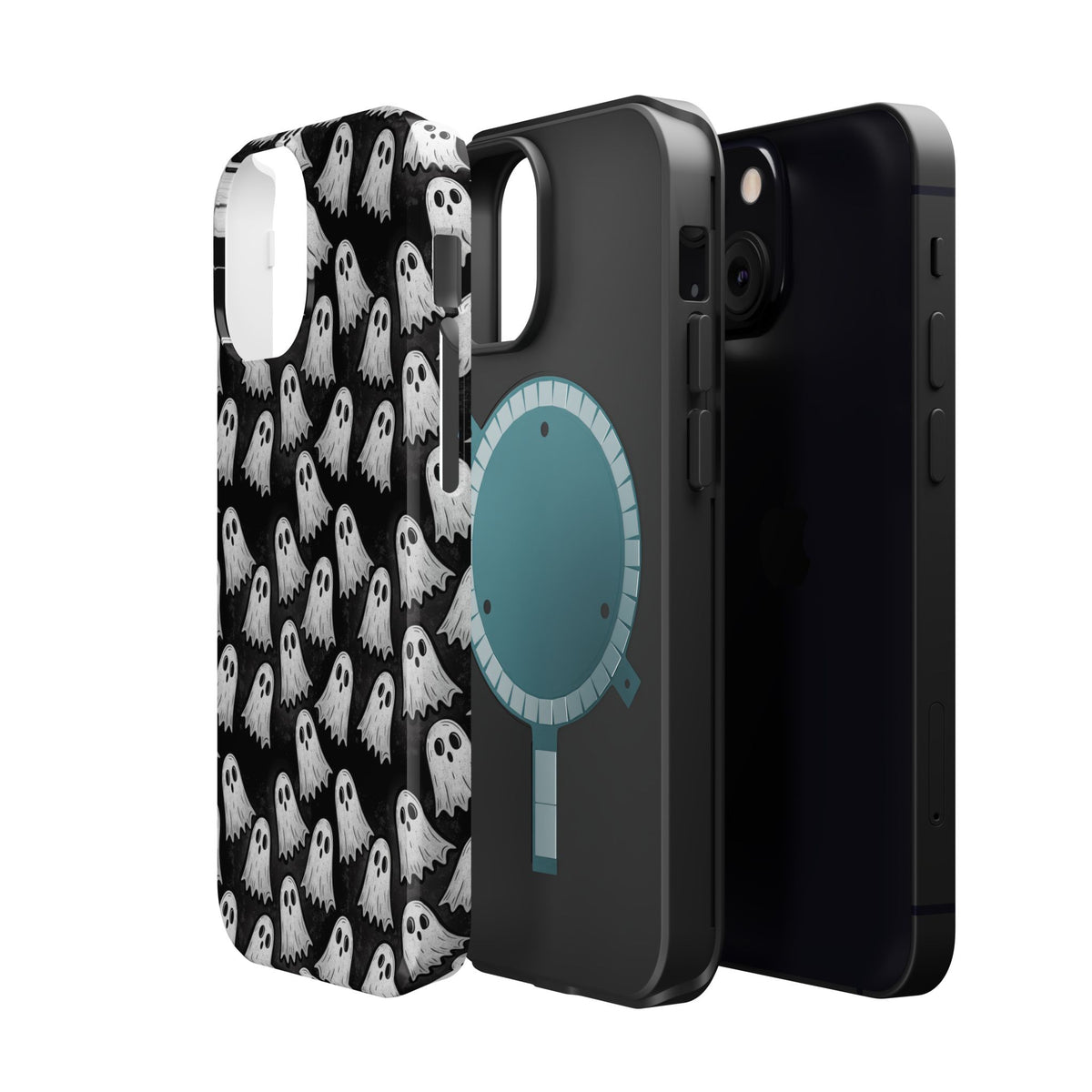 Phone Case — Cute Ghost Halloween Pattern Magnetic Impact-Resistant Case