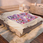 Halloween Dogs Velveteen Plush Blanket