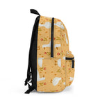 Yellow Duck Pattern Backpack — Cute Farmyard Kids School Bag