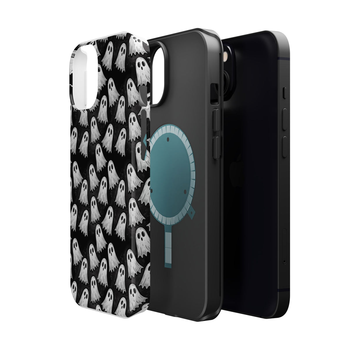 Phone Case — Cute Ghost Halloween Pattern Magnetic Impact-Resistant Case