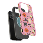 Cute Pink Halloween Magnetic Impact Phone Case — Ghosts, Pumpkins & Skulls