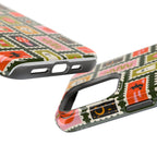 Halloween Stamp Pattern Phone Case — Cute Spooky Icons Magnetic Impact-Resistant Case