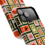Halloween Stamp Pattern Phone Case — Cute Spooky Icons Magnetic Impact-Resistant Case