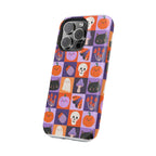 Halloween Pattern Magnetic Impact-Resistant Phone Case — Cute Pumpkins, Cats & Ghosts