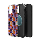 Halloween Pattern Magnetic Impact-Resistant Phone Case — Cute Pumpkins, Cats & Ghosts