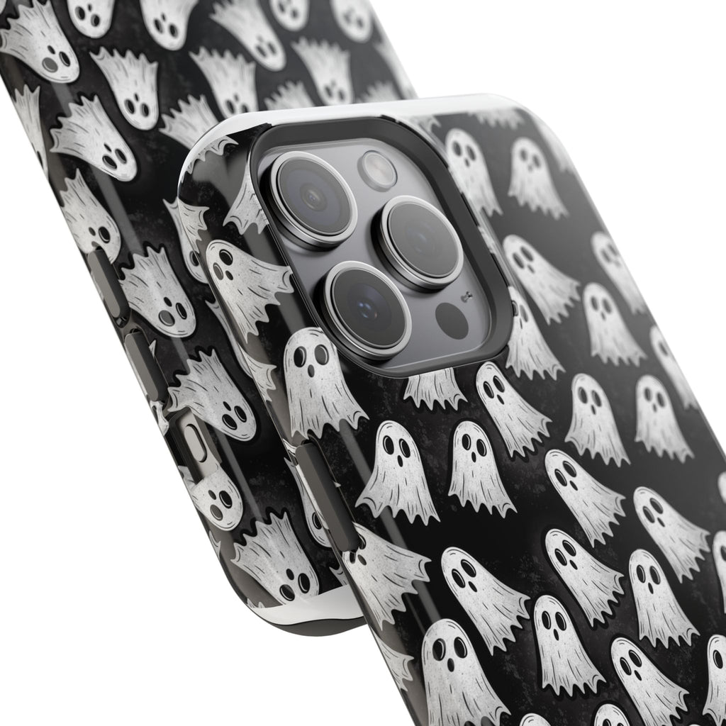 Phone Case — Cute Ghost Halloween Pattern Magnetic Impact-Resistant Case