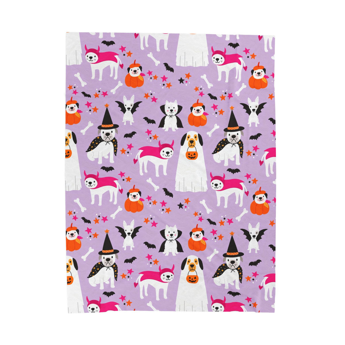 Halloween Dogs Velveteen Plush Blanket