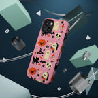 Cute Pink Halloween Magnetic Impact Phone Case — Ghosts, Pumpkins & Skulls