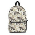 Wild Tapir Pattern Backpack — Cute Jungle Animal School Bag