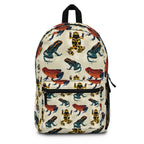 Frog Pattern Backpack — Colorful Poison Dart Frog Print School & Travel Bag
