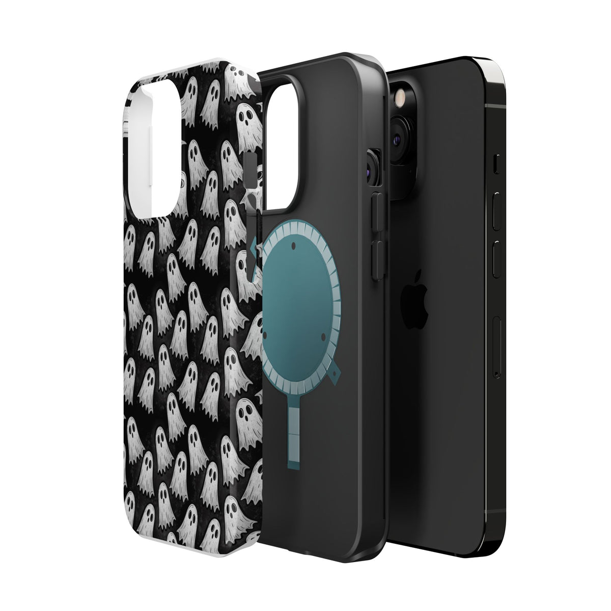 Phone Case — Cute Ghost Halloween Pattern Magnetic Impact-Resistant Case