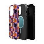 Halloween Pattern Magnetic Impact-Resistant Phone Case — Cute Pumpkins, Cats & Ghosts