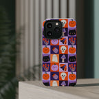 Halloween Pattern Magnetic Impact-Resistant Phone Case — Cute Pumpkins, Cats & Ghosts