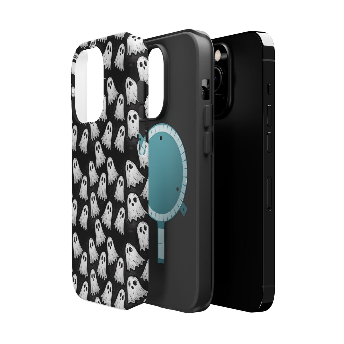 Phone Case — Cute Ghost Halloween Pattern Magnetic Impact-Resistant Case