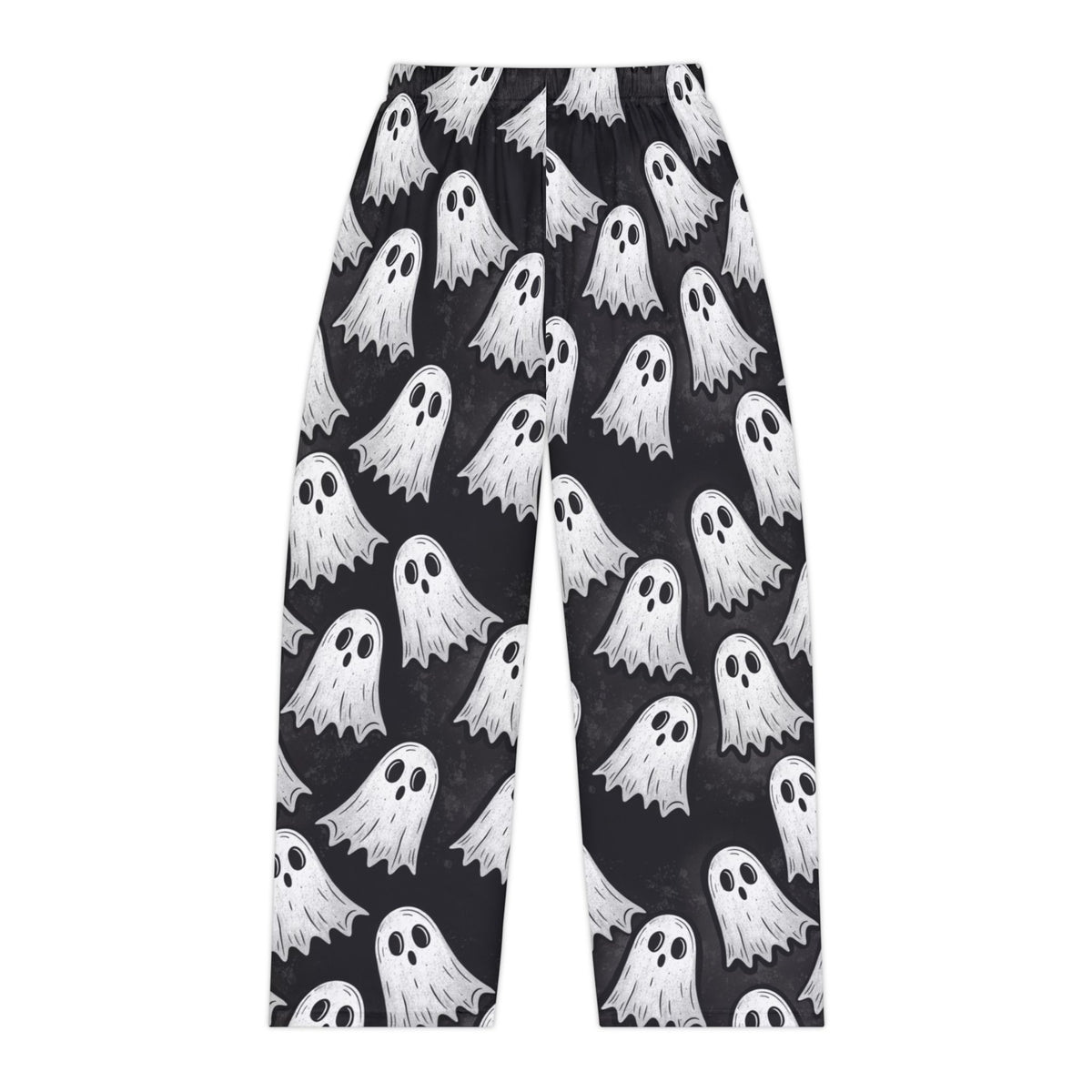Ghost Print Pajama Pants — Women's Halloween Lounge Sleepwear