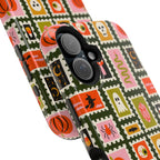Halloween Stamp Pattern Phone Case — Cute Spooky Icons Magnetic Impact-Resistant Case