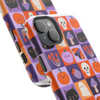 Halloween Pattern Magnetic Impact-Resistant Phone Case — Cute Pumpkins, Cats & Ghosts