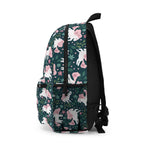 Unicorn Floral Backpack — Cute Pink Unicorn Pattern School Bag
